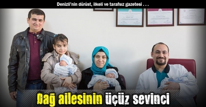 Dağ ailesinin üçüz sevinci