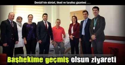 Başhekime geçmiş olsun ziyareti