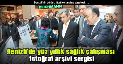 Denizli'de yüz yıllık sağlık çalışması fotoğraf arşivi sergisi