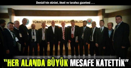 “HER ALANDA BÜYÜK MESAFE KATETTİK”