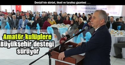 Amatör kulüplere Büyükşehir desteği sürüyor