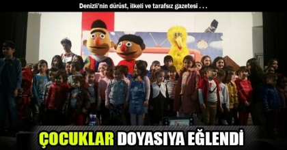 ÇOCUKLAR DOYASIYA EĞLENDİ