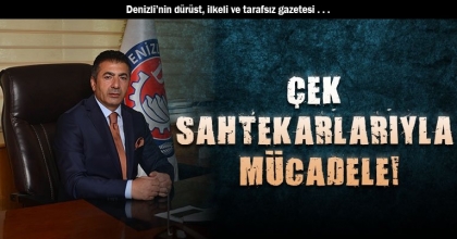 ÇEK SAHTEKARLARIYLA MÜCADELE!
