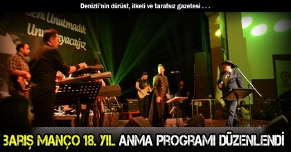 Barış Manço 18. Yıl Anma Programı düzenlendi