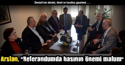 Arslan, “Referandumda basının önemi malum”