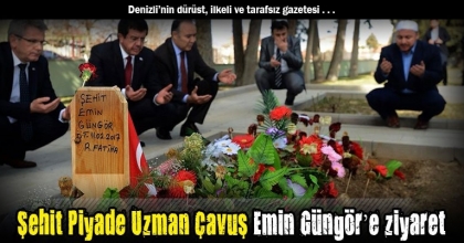 Şehit Piyade Uzman Çavuş Emin Güngör’e ziyaret