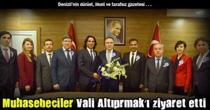 Muhasebeciler Vali Altıprmak’ı ziyaret etti