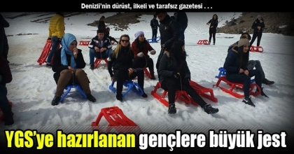 YGS’ye hazırlanan gençlere büyük jest