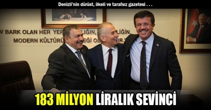 183 MİLYON LİRALIK SEVİNCİ