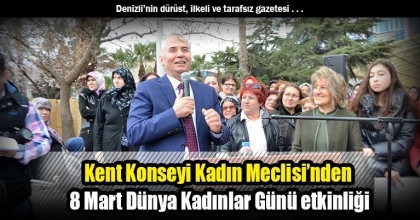 Kent Konseyi Kadın Meclisi’nden 8 Mart Dünya Kadınlar Günü etkinliği