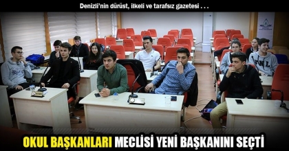 OKUL BAŞKANLARI MECLİSİ YENİ BAŞKANINI SEÇTİ