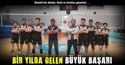 BİR YILDA GELEN BÜYÜK BAŞARI