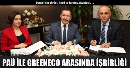 PAÜ İLE GREENECO ARASINDA İŞBİRLİĞİ