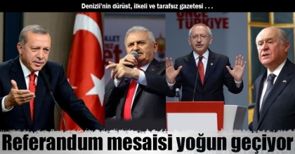 Referandum mesaisi yoğun geçiyor