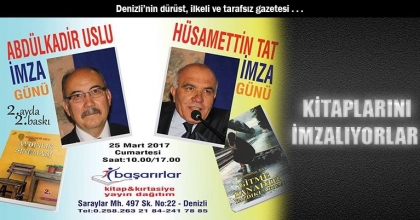  KİTAPLARINI İMZALIYORLAR