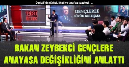 BAKAN ZEYBEKCİ GENÇLERE ANAYASA DEĞİŞİKLİĞİNİ ANLATTI