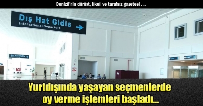 Yurtdışında yaşayan seçmenlerde  oy verme işlemleri başladı…