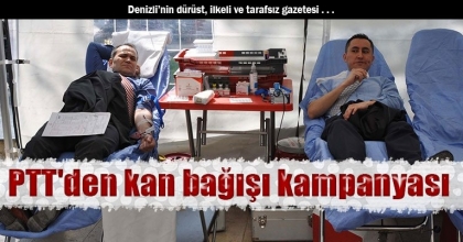 PTT'den kan bağışı kampanyası