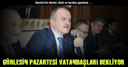 GÜRLESİN PAZARTESİ VATANDAŞLARI BEKLİYOR