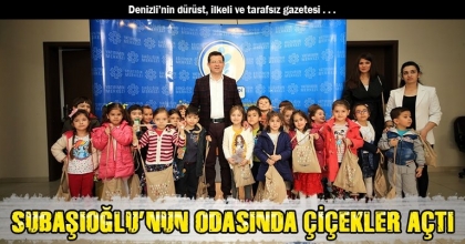 BAŞKAN SUBAŞIOĞLU’NUN ODASINDA ÇİÇEKLER AÇTI