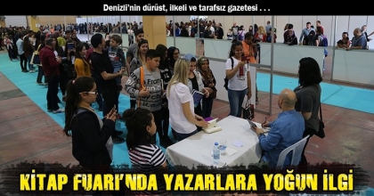 KİTAP FUARI’NDA YAZARLARA YOĞUN İLGİ