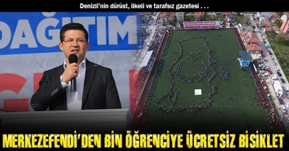 Merkezefendi’den bin öğrenciye ücretsiz bisiklet