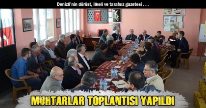 MUHTARLAR TOPLANTISI YAPILDI