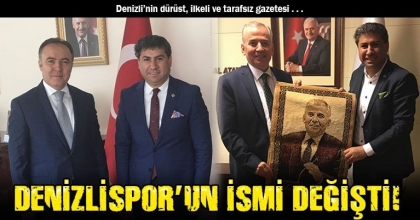 DENİZLİSPOR’UN İSMİ DEĞİŞTİ!