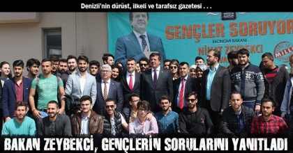 BAKAN ZEYBEKCİ, GENÇLERİN SORULARINI YANITLADI