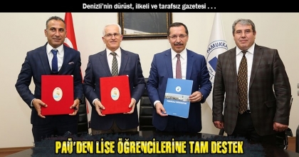 PAÜ’DEN LİSE ÖĞRENCİLERİNE TAM DESTEK