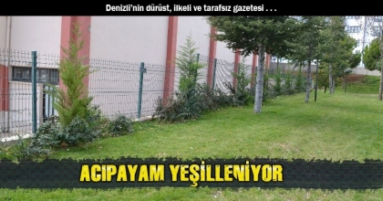 ACIPAYAM YEŞİLLENİYOR