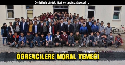ÖĞRENCİLERE MORAL YEMEĞİ