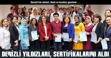 DENİZLİ YILDIZLARI, SERTİFİKALARINI ALDI