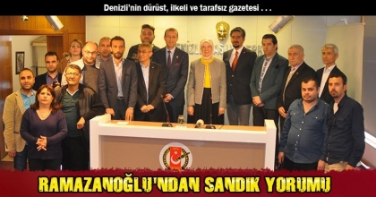 RAMAZANOĞLU'NDAN SANDIK YORUMU