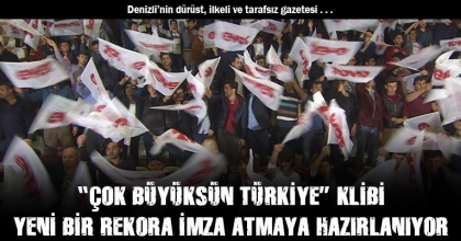 “ÇOK BÜYÜKSÜN TÜRKİYE” KLİBİ YENİ BİR REKORA İMZA ATMAYA HAZIRLANIYOR