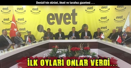 İLK OYLARI ONLAR VERDİ…