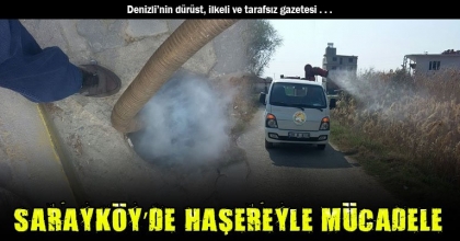 SARAYKÖY’DE HAŞEREYLE MÜCADELE