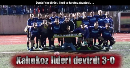 Kalınkoz lideri devirdi 3-0
