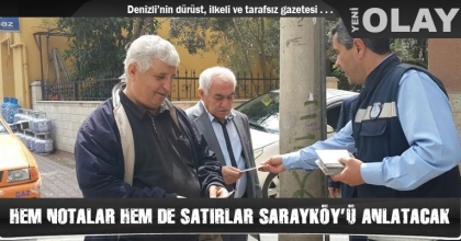 HEM NOTALAR HEM DE SATIRLAR SARAYKÖY’Ü ANLATACAK