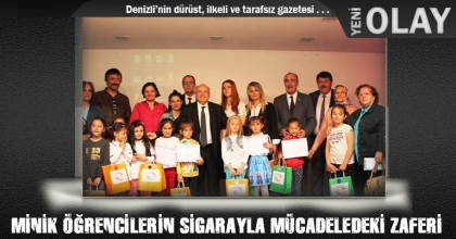 MİNİK ÖĞRENCİLERİN SİGARAYLA MÜCADELEDEKİ ZAFERİ