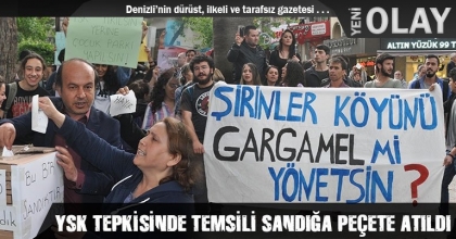 YSK TEPKİSİNDE TEMSİLİ SANDIĞA PEÇETE ATILDI