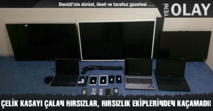 ÇELİK KASAYI ÇALAN HIRSIZLAR, HIRSIZLIK EKİPLERİNDEN KAÇAMADI!