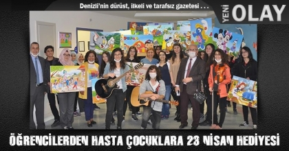 ÖĞRENCİLERDEN HASTA ÇOCUKLARA 23 NİSAN HEDİYESİ