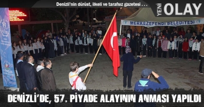 DENİZLİ’DE, 57. PİYADE ALAYININ ANMASI YAPILDI