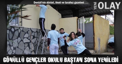 GÖNÜLLÜ GENÇLER OKULU BAŞTAN SONA YENİLEDİ