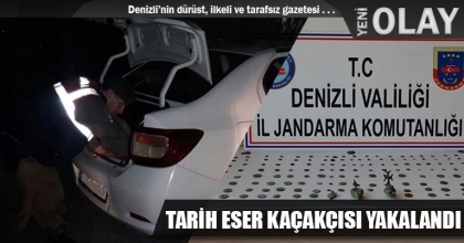 TARİH ESER KAÇAKÇISI YAKALANDI