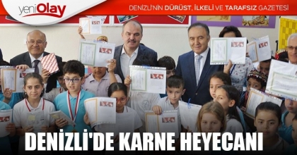 DENİZLİ'DE KARNE HEYECANI