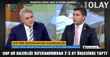 “CHP BU HAZIRLIĞI REFERANDUMDAN 2-3 AY ÖNCESİNDE YAPTI”