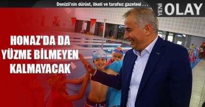 HONAZ'DA DA YÜZME BİLMEYEN KALMAYACAK