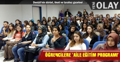 ÖĞRENCİLERE ‘AİLE EĞİTİM PROGRAMI’